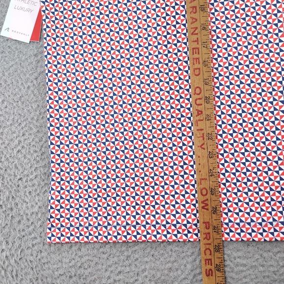 Redvanly PUREpoly Polo Shirt Mens Small Blue Geometric Golf R2424-Cowley - Picture 16 of 16